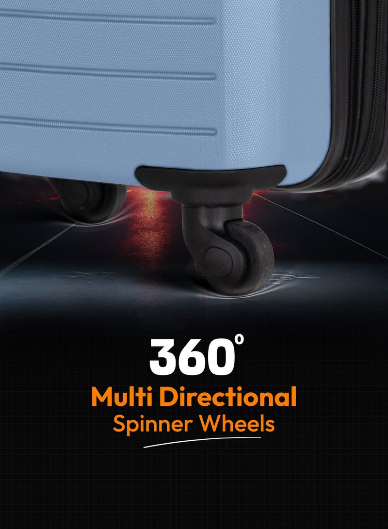 ستارجولد مجموعة حقائب سفر مكونة من 3 قطع من حقائب أمتعة السفر ذات الجانب الصلب من مادة ABS - Image 4